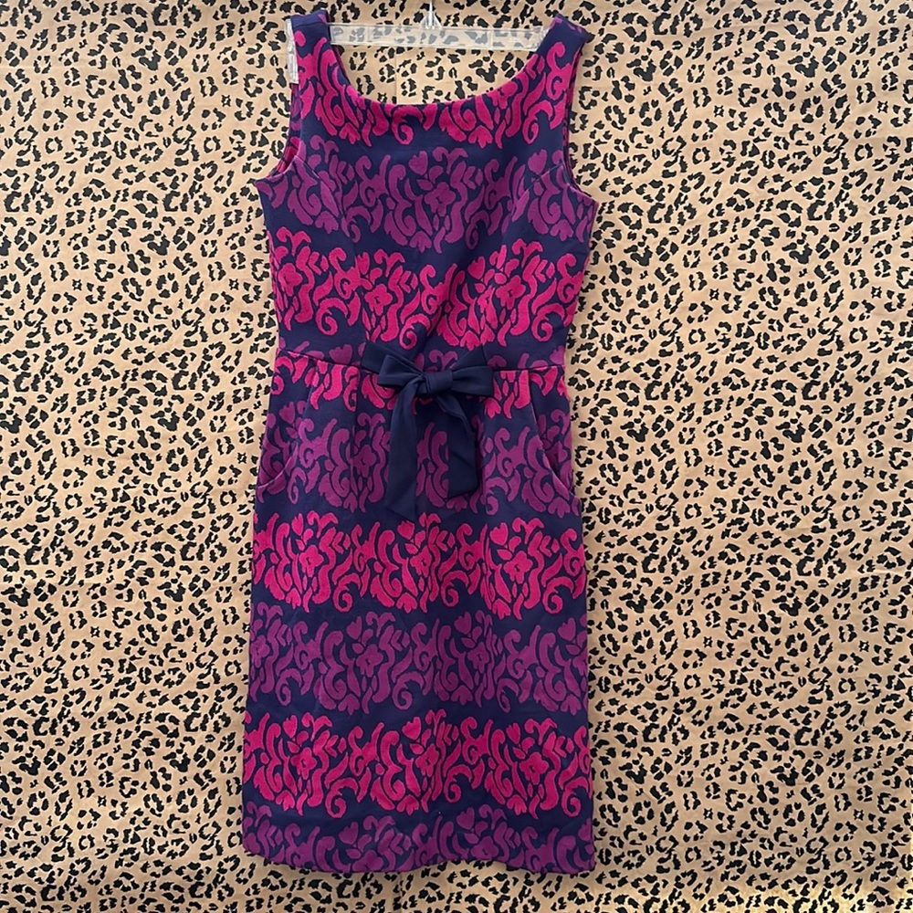 Lilly Pulitzer Dress Size S in True Navy Follow the Leader Jaguar